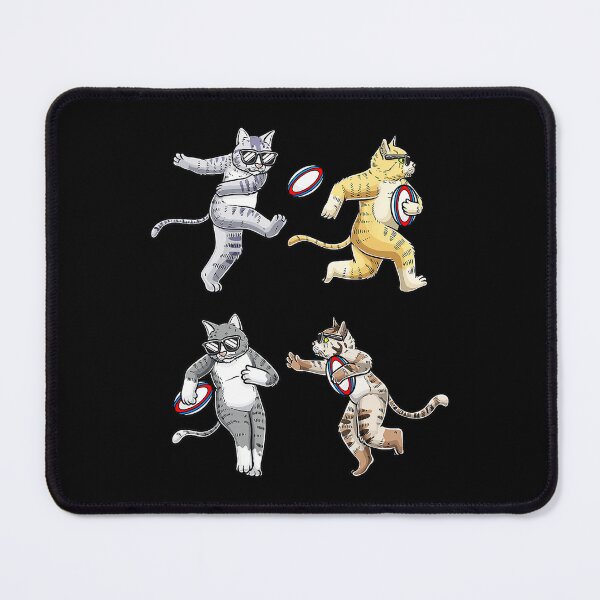 Item preview, Rugby Cats Funny Cute Cat Sports designed and sold by GabrieSketcham.