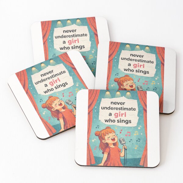 Item preview, Never Underestimate a Girl Who Sings Music Confidence Stage designed and sold by Places On Earth.