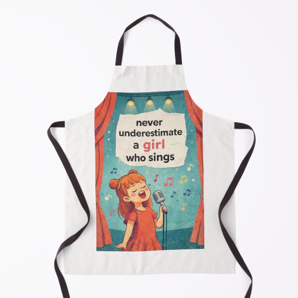 Item preview, Never Underestimate a Girl Who Sings Music Confidence Stage designed and sold by Places On Earth.