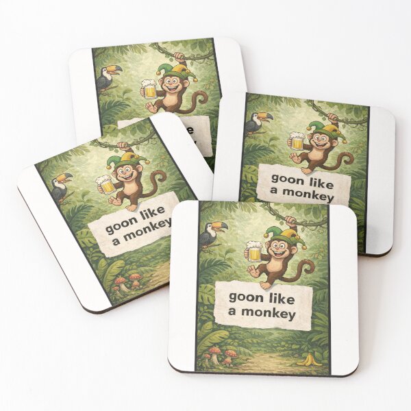 Item preview, Goon Like a Monkey Funny Jungle Party Beer Monkey Humor designed and sold by Places On Earth.