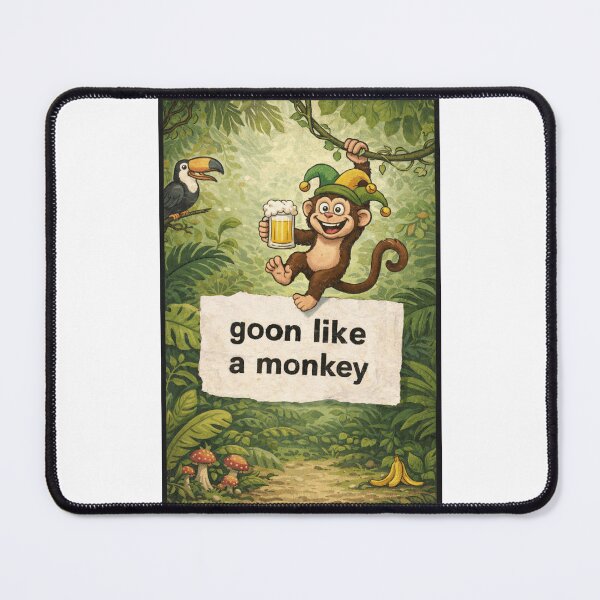 Item preview, Goon Like a Monkey Funny Jungle Party Beer Monkey Humor designed and sold by Places On Earth.