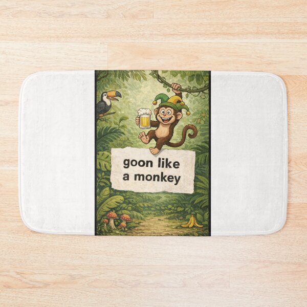Item preview, Goon Like a Monkey Funny Jungle Party Beer Monkey Humor designed and sold by Places On Earth.