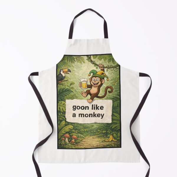 Item preview, Goon Like a Monkey Funny Jungle Party Beer Monkey Humor designed and sold by Places On Earth.