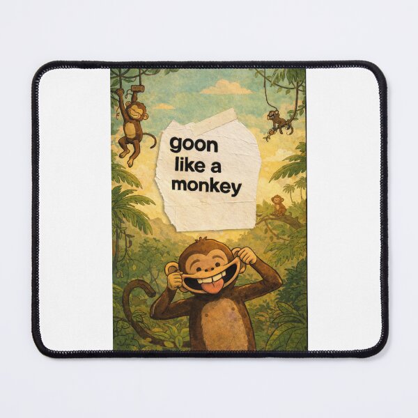 Item preview, Goon Like a Monkey Silly Jungle Humor Goofy Monkey Face designed and sold by Places On Earth.