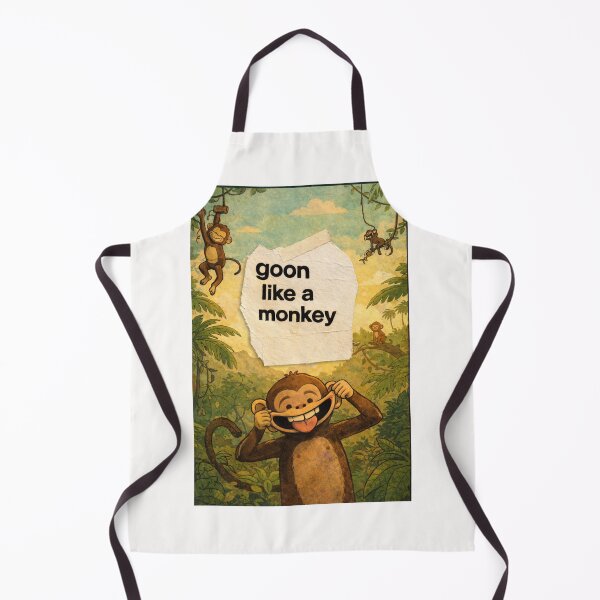Item preview, Goon Like a Monkey Silly Jungle Humor Goofy Monkey Face designed and sold by Places On Earth.
