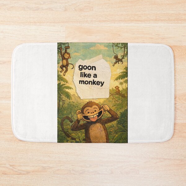 Item preview, Goon Like a Monkey Silly Jungle Humor Goofy Monkey Face designed and sold by Places On Earth.
