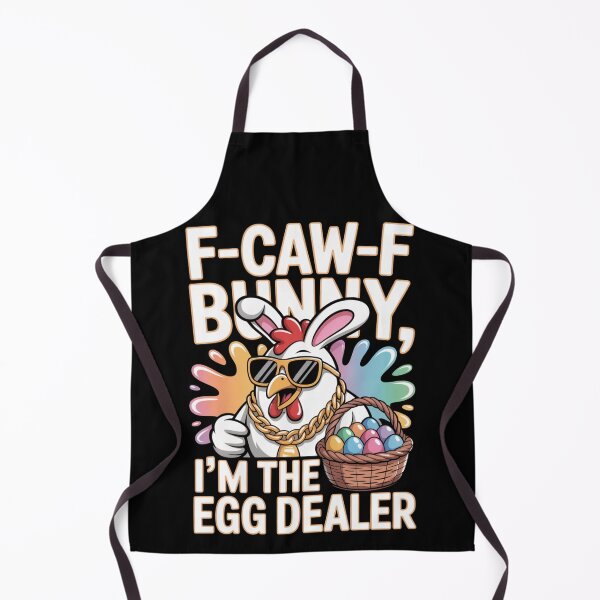 Item preview, F-Caw-F Bunny I'm the Egg Dealer – Funny Easter Chicken Sunglasses Tee V1 designed and sold by DarylWelsh2024.
