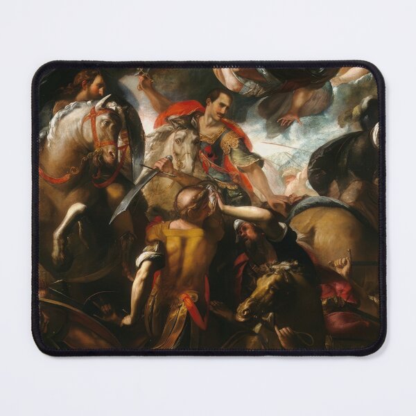 Item preview, Saint James Battle Compostela Procaccini Baroque Dramatic Religious Painting designed and sold by TheSoulOfArt.