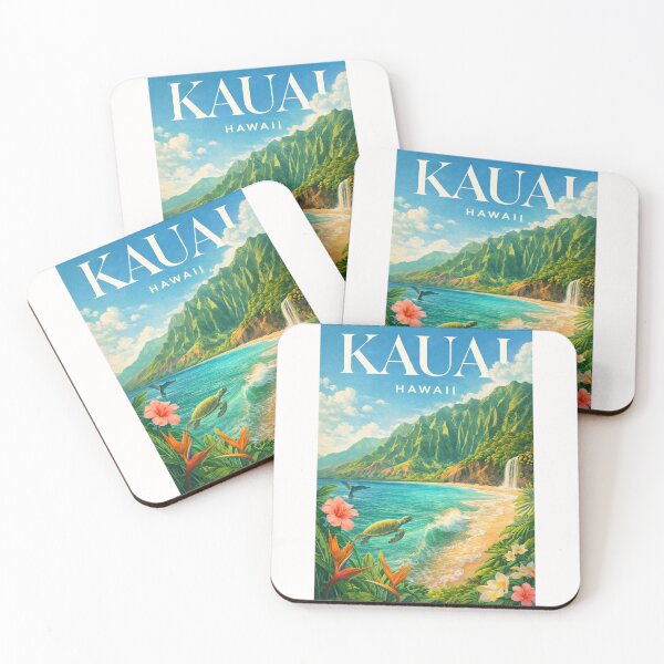 Item preview, Kauai Hawaii Na Pali Coast Tropical Beach Waterfall Island designed and sold by Places On Earth.