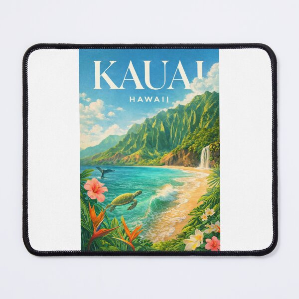 Item preview, Kauai Hawaii Na Pali Coast Tropical Beach Waterfall Island designed and sold by Places On Earth.