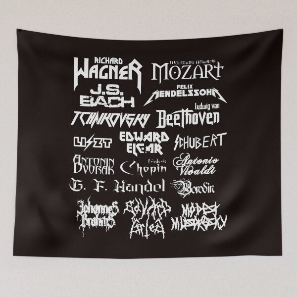 Item preview, Classical Composers Heavy Metal Font designed and sold by BoulheOffline.