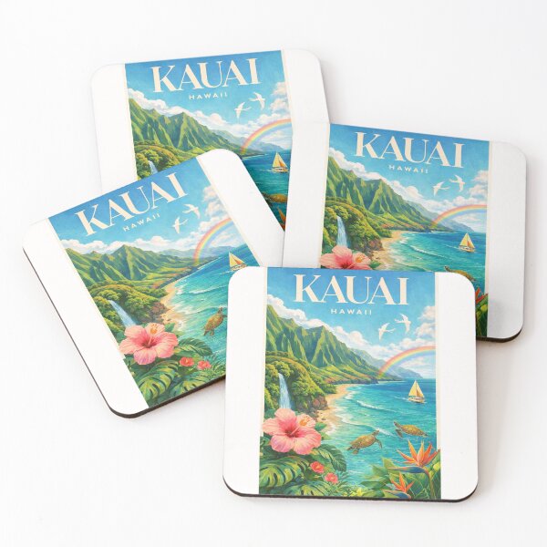 Item preview, Kauai Hawaii Na Pali Coast Rainbow Ocean Sailboat Paradise designed and sold by Places On Earth.