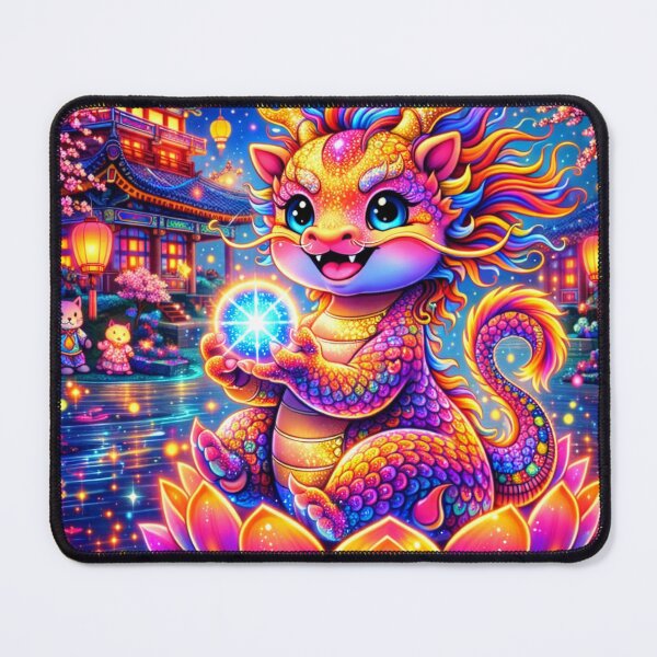 Item preview, Neon Dharma: Cyber-Dragon - The Digital Guardian of Fortune designed and sold by NeoVoyage.