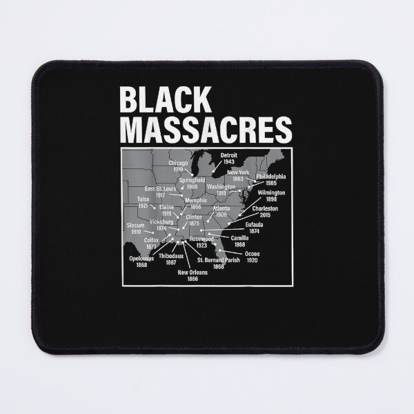 Item preview, Black Massacres History Map Afro American Straggle Awareness designed and sold by Ivanbrockhouse.
