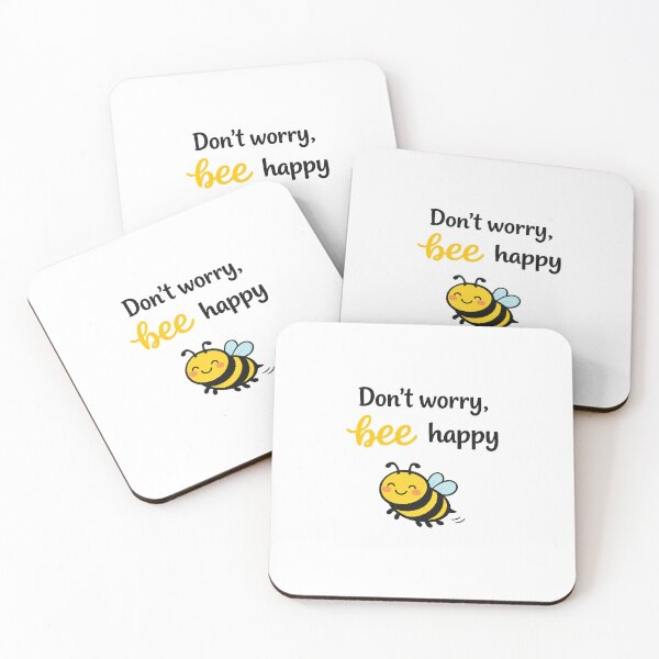 Item preview, Don't Worry, Bee Happy! designed and sold by lemurdesigns.
