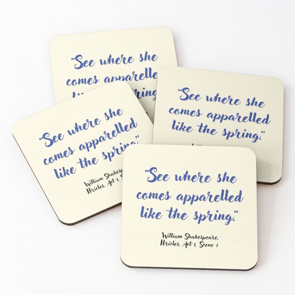 Item preview, Lit Shakespeare Quote from Pericles designed and sold by CharlottePlaceArt.