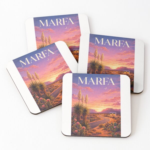 Item preview, Marfa Texas Desert Road Sunset Yucca Landscape West Texas designed and sold by Places On Earth.