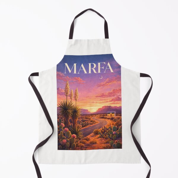 Item preview, Marfa Texas Desert Road Sunset Yucca Landscape West Texas designed and sold by Places On Earth.