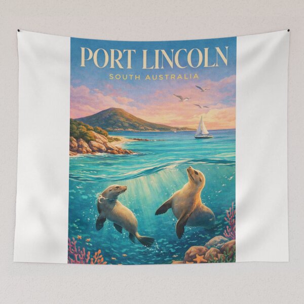 Item preview, Port Lincoln South Australia Sea Lions Ocean Wildlife Coast designed and sold by Places On Earth.
