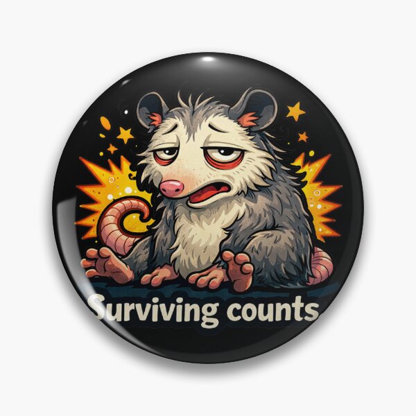 Item preview, Surviving Counts Opossum Meme Shirt designed and sold by MonkiFlipp.