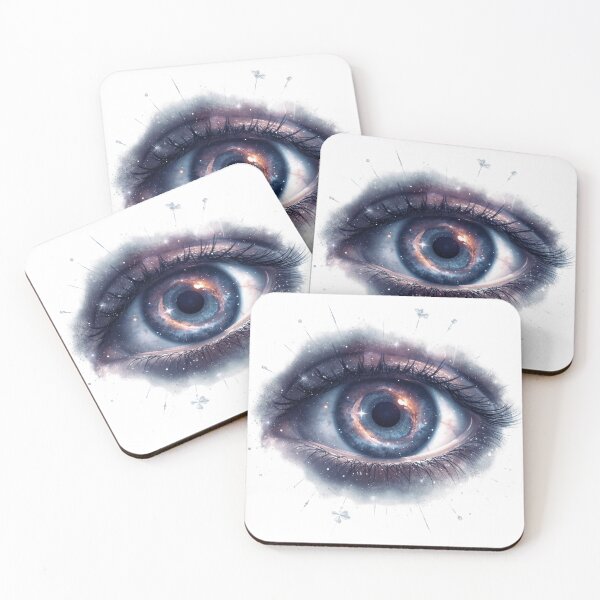 Item preview, Eye of Infinity – Cosmic Vision Surreal Illustration designed and sold by catcurio.