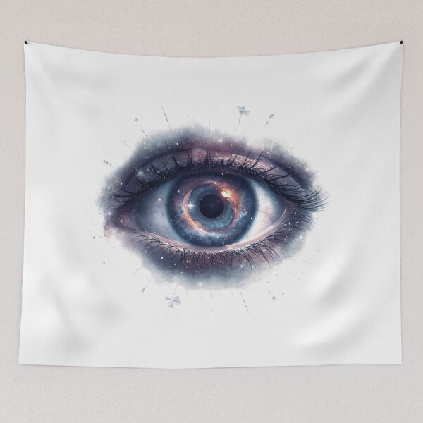 Item preview, Eye of Infinity – Cosmic Vision Surreal Illustration designed and sold by catcurio.