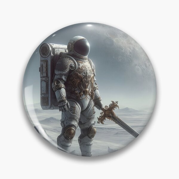 Item preview, Space Crusader — The Last Knight of the Lunar Frontier designed and sold by FlatlineArtCo.