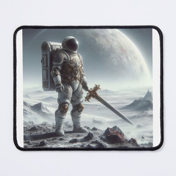 Item preview, Space Crusader — The Last Knight of the Lunar Frontier designed and sold by FlatlineArtCo.