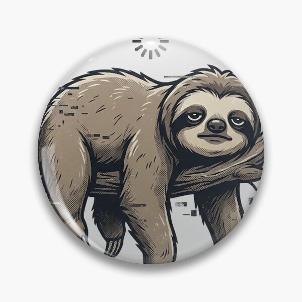 Item preview, Mentally Buffering Sloth Oversized Graphic Tee – Minimal Burnout Sloth Shirt designed and sold by ZyxDes.