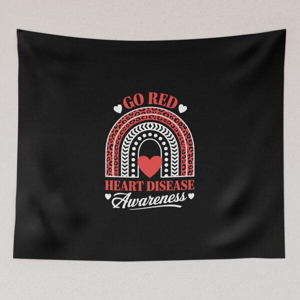 Item preview, Go Red In February We Wear Red Heart Disease Awareness designed and sold by IdunayaStore.