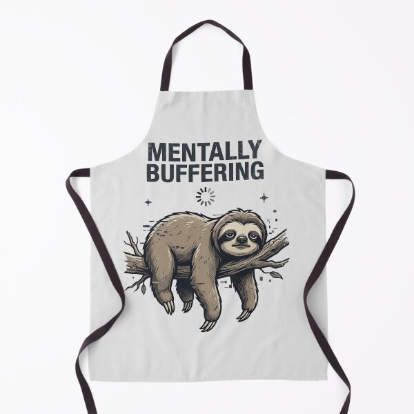 Item preview, Mentally Buffering Sloth Oversized Graphic Tee – Minimal Burnout Sloth Shirt designed and sold by ZyxDes.