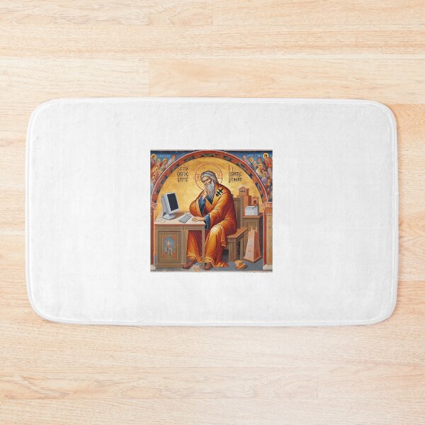 Item preview, Saint of Technology – Funny Orthodox Icon Meme Art designed and sold by FlatlineArtCo.