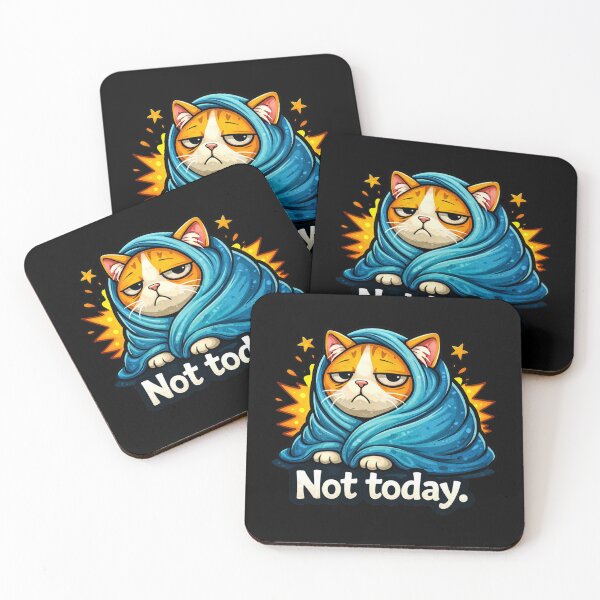 Item preview, Not Today Cat Meme designed and sold by MonkiFlipp.