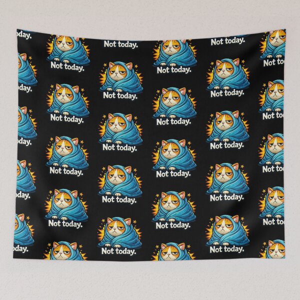 Item preview, Not Today Cat Meme designed and sold by MonkiFlipp.