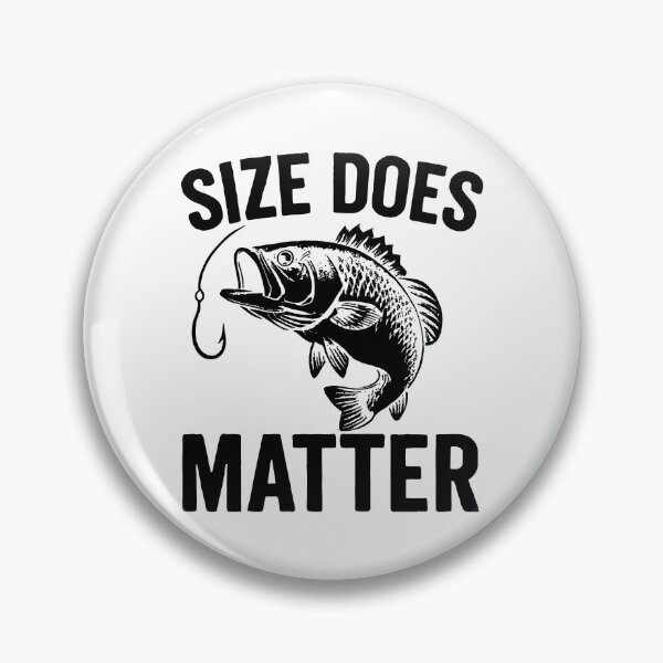 Artikelvorschau, Size Does Matter - Lustiges Angler T-Shirt entworfen und verkauft von Pineapple-Tree.