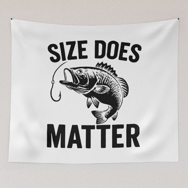 Item preview, Size Does Matter - Funny Angler T-Shirt designed and sold by Pineapple-Tree.