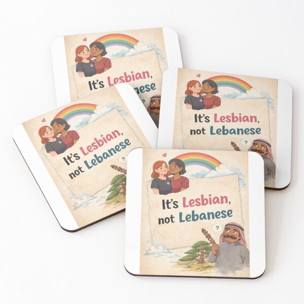 Item preview, Its Lesbian Not Lebanese Funny LGBTQ Wordplay Humor designed and sold by Aryabek.