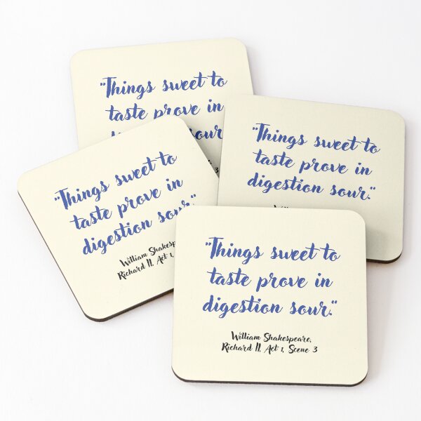 Item preview, Lit Shakespeare Quote from Richard the Second designed and sold by CharlottePlaceArt.