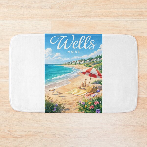 Item preview, Wells Maine Sandy Beach Atlantic Coast York County Seaside designed and sold by Aryabek.