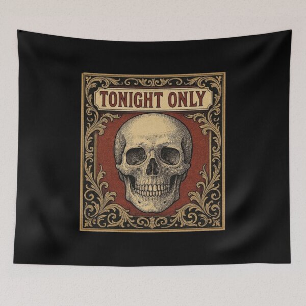 Item preview, Tonight Only Skulls – Skull Design, Skull Illustration, Skull Art, Skeleton, Gothic Skull, Tattoo Style, Dark Art, Anatomy Skull, Graphic Skull designed and sold by Typologystudios.