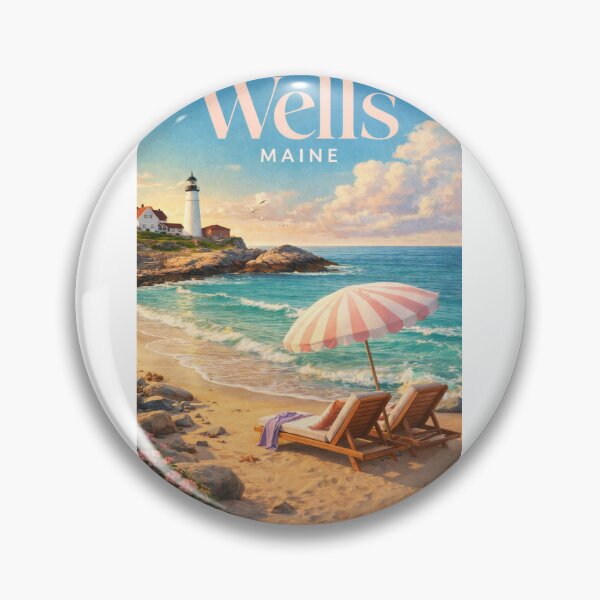 Item preview, Wells Maine Lighthouse Rocky Coast Atlantic Ocean York County designed and sold by Aryabek.