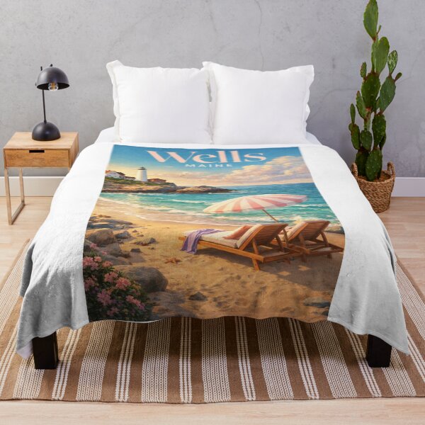 Item preview, Wells Maine Lighthouse Rocky Coast Atlantic Ocean York County designed and sold by Aryabek.