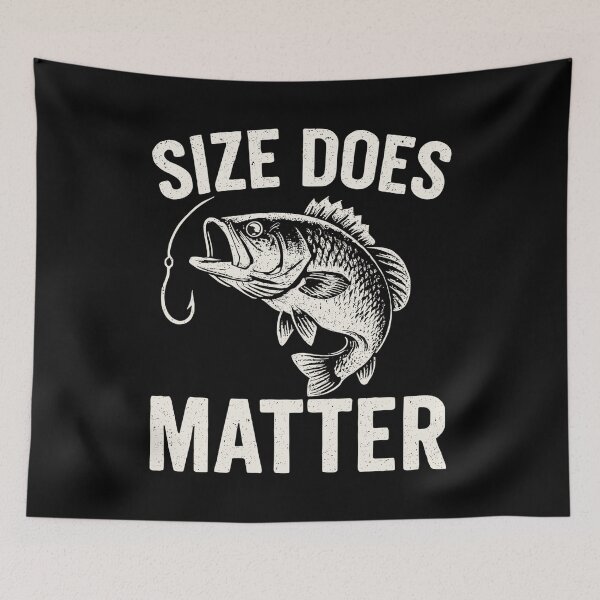 Item preview, Size Does Matter - Funny Angler T-Shirt designed and sold by Pineapple-Tree.