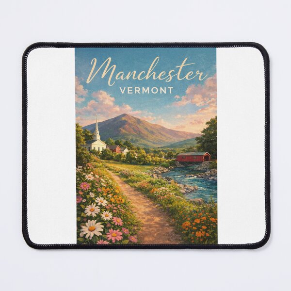 Item preview, Manchester Vermont Green Mountains Battenkill River Covered Bridge designed and sold by Aryabek.