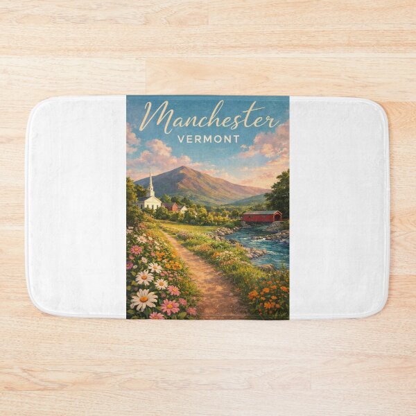 Item preview, Manchester Vermont Green Mountains Battenkill River Covered Bridge designed and sold by Aryabek.