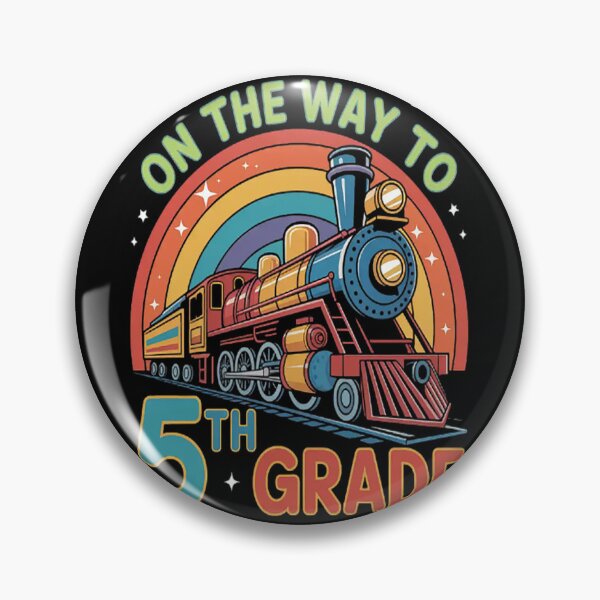 Item preview, Back to School 5th Grade Rainbow Train designed and sold by LacostCarl.