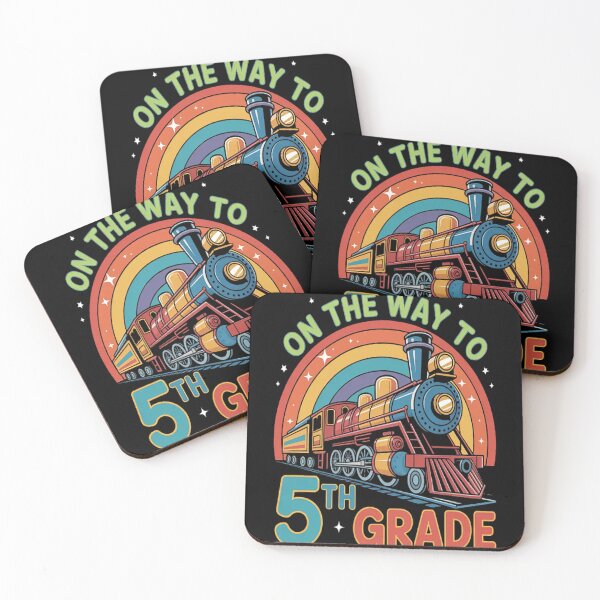 Item preview, Back to School 5th Grade Rainbow Train designed and sold by LacostCarl.