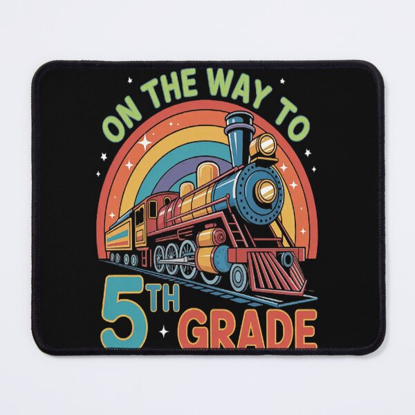 Item preview, Back to School 5th Grade Rainbow Train designed and sold by LacostCarl.
