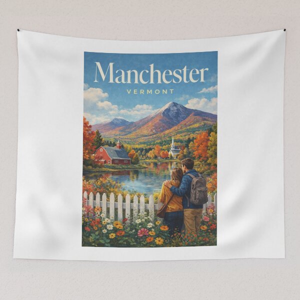 Item preview, Manchester Vermont Fall Foliage Green Mountains Equinox Valley designed and sold by Aryabek.