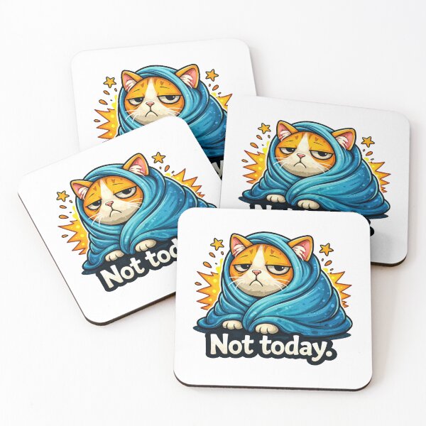 Item preview, Not Today Cat designed and sold by MonkiFlipp.